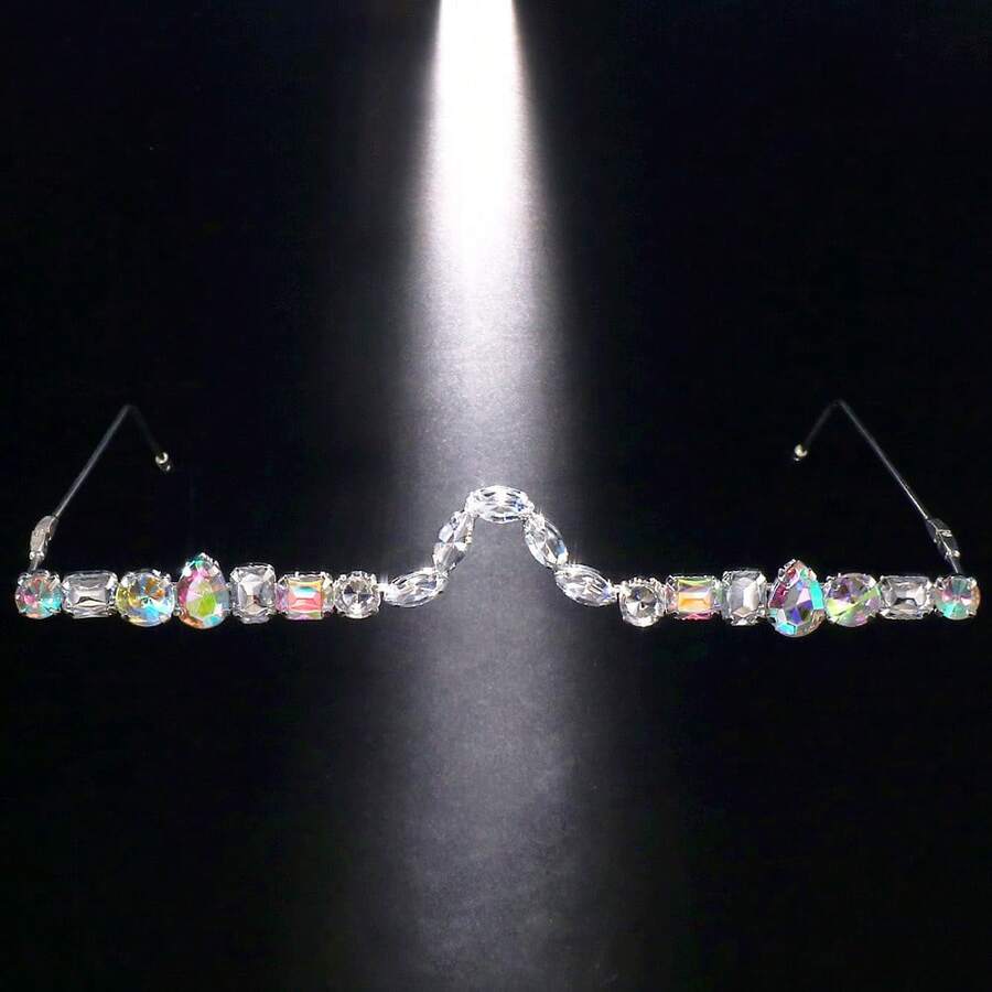 Crystal Rhinestone Face Decora - Women'S Accessories To Wear With Watch 评论和价格