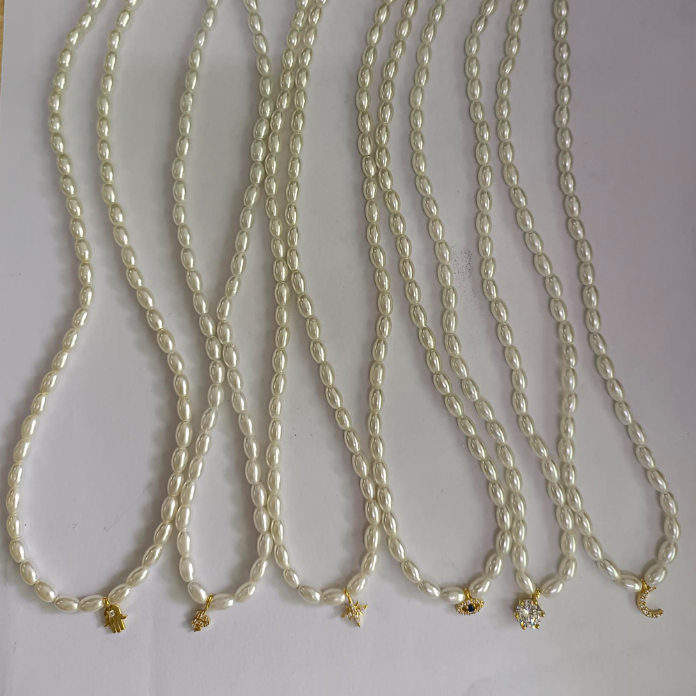 BOAKO Pearl Necklace Silver 92 - Evil Eye Bracelet 评论和价格
