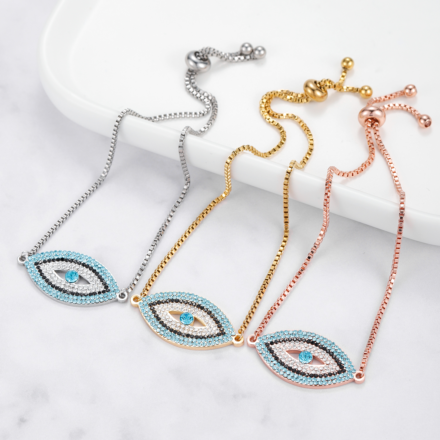 Evil Eye Charm Bracelet for Wo - Evil Eye Bracelet 评论和价格