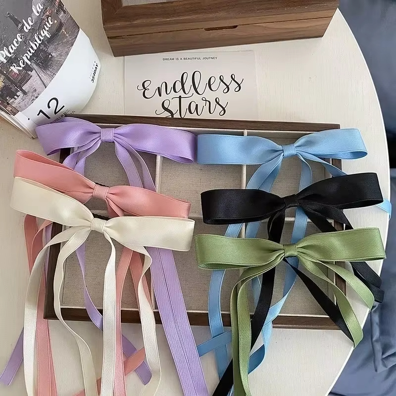 New Colored Satin Ribbon Bowkn - Women'S Essential Accessories 评论和价格