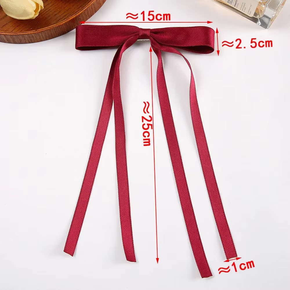 New Colored Satin Ribbon Bowkn - Women'S Essential Accessories 评论和价格