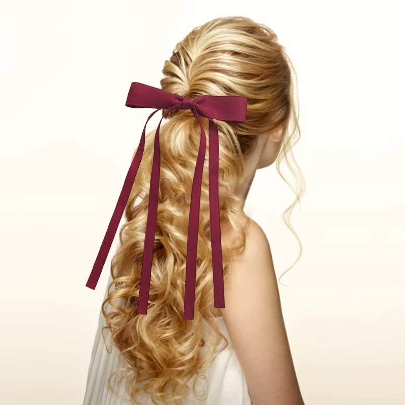 New Colored Satin Ribbon Bowkn - Women'S Essential Accessories 评论和价格
