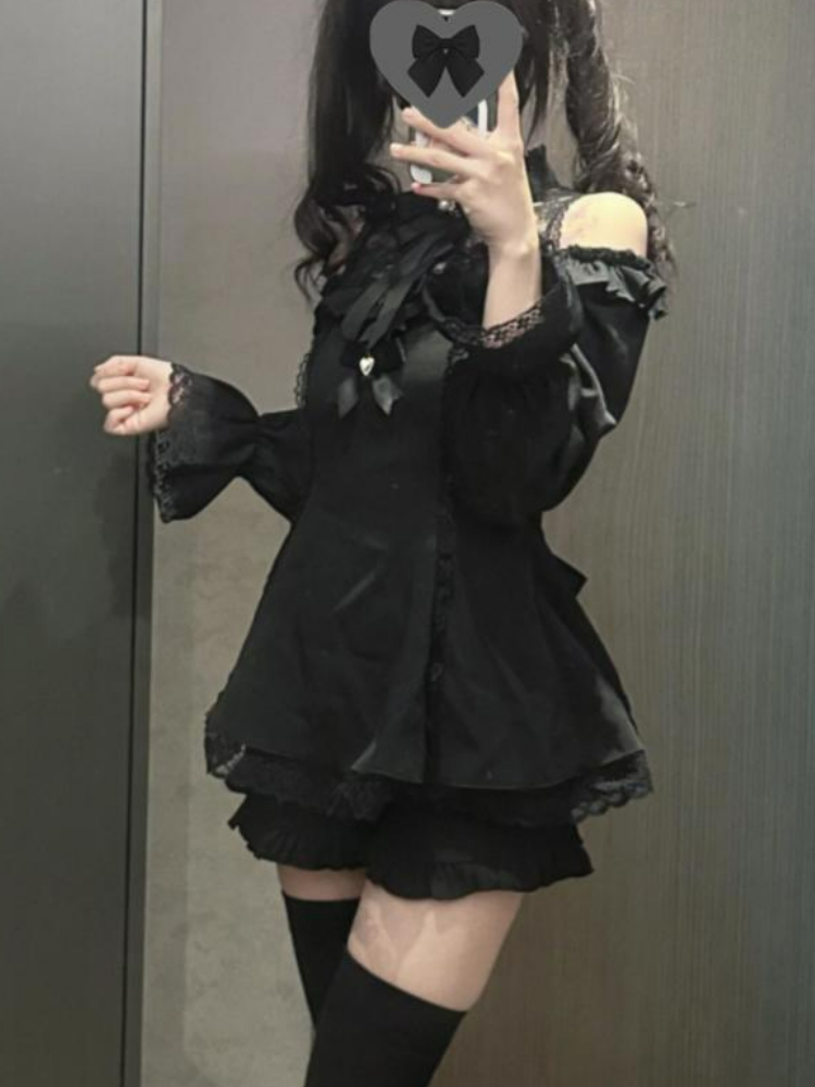 Women Lolita Two Piece Set Col - Layered Necklace Set 评论和价格